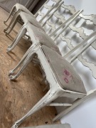 Krzesła Ludwik XV prowansalskie - komplet 4 sztuki