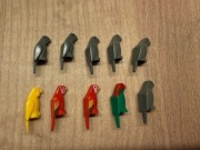 LEGO zestaw 10 figurek papugi