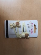 dla dziewczynki spinki do włosów króliczki donegal 2szt.