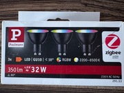 Paulmann 29153 Zigbee halogeny czarne GU10 RGB GU10 4,8W Hue Smart Home