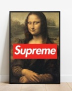 Plakat A4 21x30 Supreme Mona Lisa Y2K do pokoju