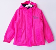 Różowa ocieplana kurtka z kapturem Crivit 110/116