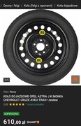 Koło dojazdowe NOWE Chevrolet Opel