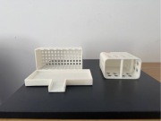 Zestaw mydelniczka i organizer na pastę do zębów i szczoteczki do zębów