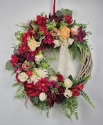 Wianek na drzwi dekoracja ozdoba prezent wielkanoc wiosna dekoracja