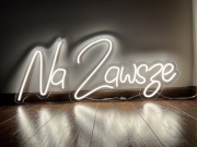 Neon Led Weselny wzór „Na Zawsze” 