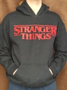 STRANGER THINGS BLUZA DZIECIĘCA LOGO z kapturem  152cm /12-13L 
