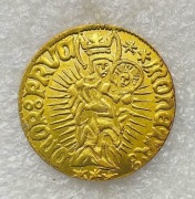 Żeton: Maryja z Dzieciątkiem „Honor Prva Montana”, rycerz z orłem (Muzeum)