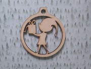 bombka sklejka 10 cm decoupage scrapbooking mod21