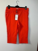 NOWE Czerwone spodnie 3/4 PUNT ROMA roz L / 44