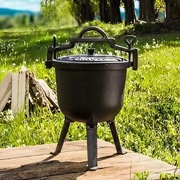 KOCIOŁEK EMALIOWANY 8L  –GRILL-KOCIOŁ-GARNEK