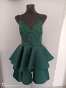 Sukienka  zielona piankowa  Emo m