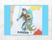 star wars plakat Kanan, gwiezdne wojny plakat  A4, fajny plakat rebelianci