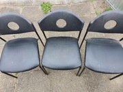 Krzesła Biurowo domowe z delikatna skórką wygodne z IKEA 4 sztuki  