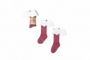 MALINOWE PODKOLANÓWKI DZIECIĘCE ANIOŁEK MAMA'S FEET 4-6 LAT