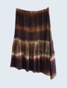 Damska przewiewna spódnica brązowa w kwiaty Solour 38/M 