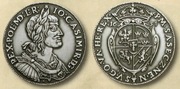 TALAR WSCHOWSKI JANA II KAZIMIERZA Z 1651 ROKU, Ag 925, NEFRYT, KREMNICA