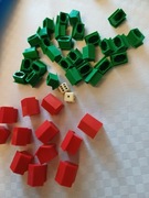 Elementy do gry Domy i hotele.Monopoly