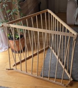 Bramka drewniana 3 przęsła barierki kojec zabezpieczenie