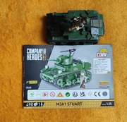 złożone klocki COBI 3048 CZOŁG M3A1 STUART 