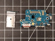 Port łądowania Samsung galaxy s22 plus tacka SIM zielona