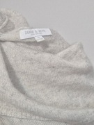 Ładny jasny kaszmirowy sweter w paski M, 100% kaszmir