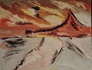 Obraz olejny na płótnie 40 50 abstrakcja