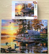 Puzzle 1000 el. SCHMIDT PQ - DARRELL BUSH - Przystań kajakowa