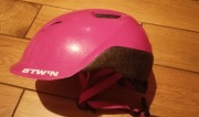 Kask rowerowy B-TWIN Pink XS