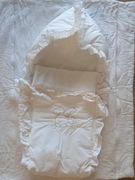 Śpiwór poduszka do chrztu, śpiworek do wózka dla maluszka