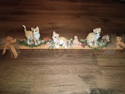 Ozdoba ceramiczna trzy koty 