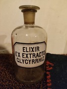 Stara butelka apteczna z oryginalnym korkiem 21,5 cm