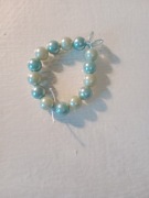 Niebieska bransoletka z koralików