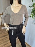 Bluzka bawełniana z dekoltem V M FilippaK 