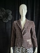 Tara Jarmon żakiet aksamit luksusowy szykowny 