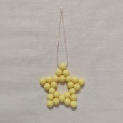 I116 Zawieszka ozdoba Gwiazda gwiazdka z koralików Handmade Rękodzieło