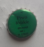 Kapsel Piwo Łódzkie Browar Nr 1 w Łodzi Zielony 6