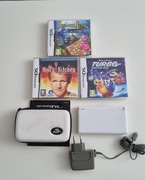 ZESTAW NINTENDO DS LITE BIAŁA +3 GRY +ETUI