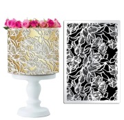 Szablon do zdobienia ciasta 30*21cm kwiaty 