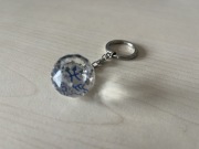 Brelok vintage znak zodiaku RYBY (Pesci) – kryształowa kula