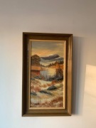 Obraz olejny A. Rundkvist, lata 70 