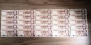 Zestaw 25 banknotów 100 zł PRL - bdb stan