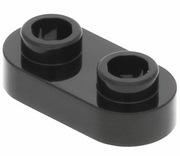 28237N LEGO 35480 6210270 płytka 1x2 zaokrąglona, 2 otwarte wyp czarny 1szt
