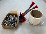 Bandownica, taśma, spinki.