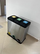 MSV kosz do sortowania ze stali nierdzewnej 3x20 L