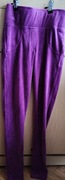 Legginsy By Mielczarkowski Fioletowe r.S