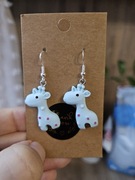 Kolczyki żyrafa z żyrafami 