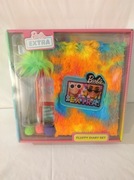 Barbie Pamiętnik Wielokolorowy Futerko Tęczowe Milutkie W Dotyku 