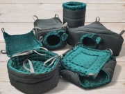 Zestaw z mocnej tkaniny dla gryzoni szczurów koszatniczek szynszyli 