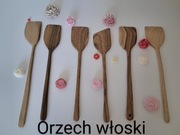 Szpatułki łopatki kuchenne drewniane rękodzieło handmade 